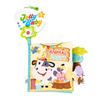 Książeczka sensoryczna  - Zwierzaki na urodzinach, 0 m+, Jolly Baby