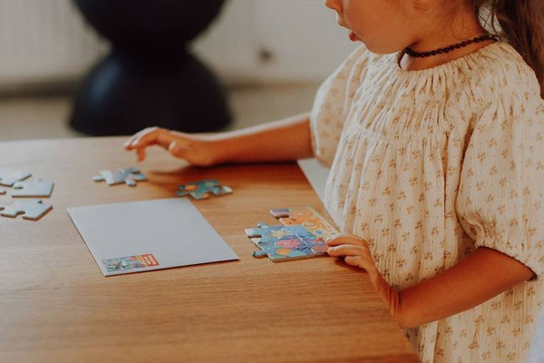 Puzzle-kartka z życzeniami Rekin 12 elementów 3+, Mudpuppy