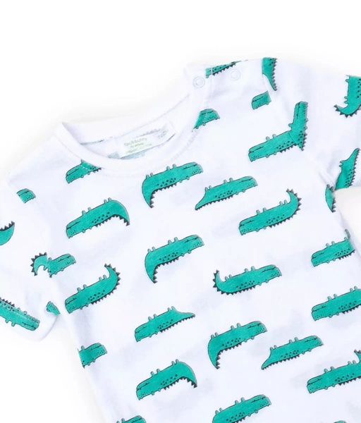 Sinsay Bluzka / t-shirt chłopięca, w krokodyle, z krótkim rękawem