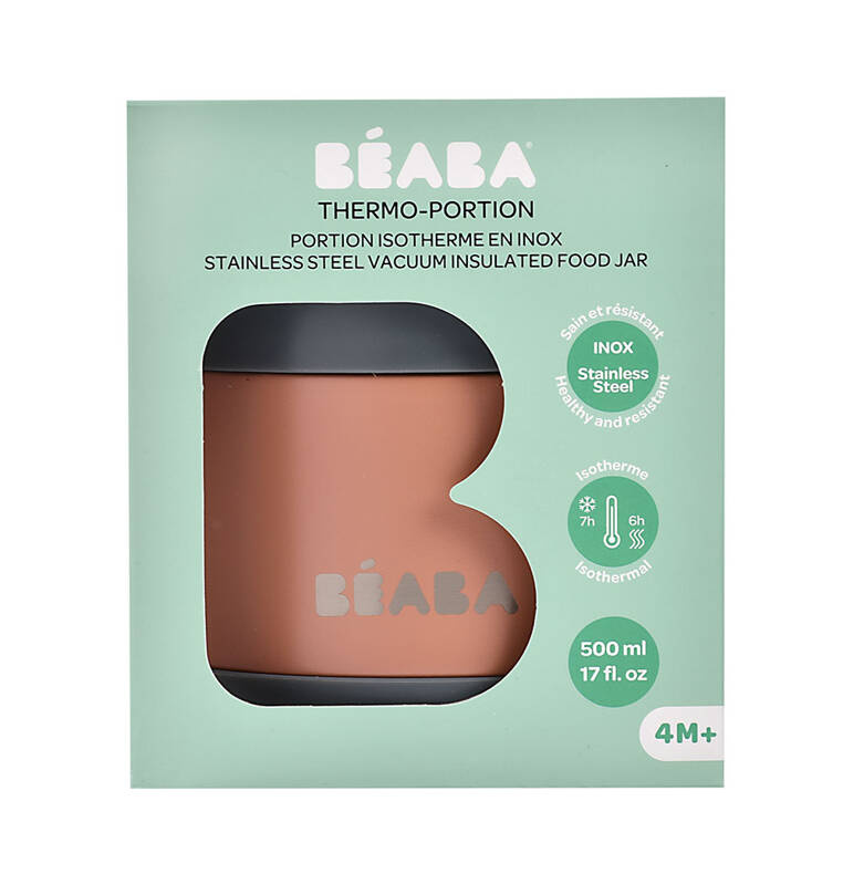 Termos obiadowy Beaba 500ml terracotta - termos dla dzieci