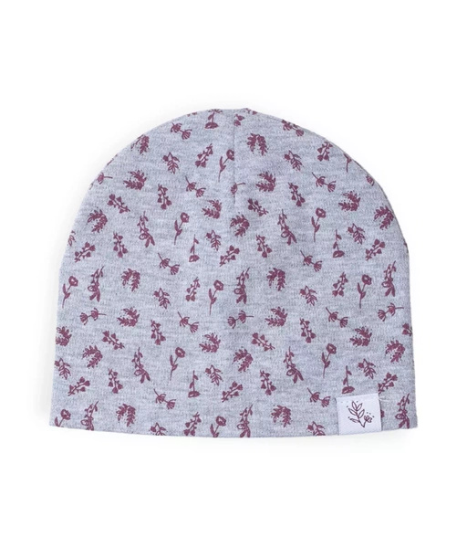 Sinsay Czapka i komin z motywem kwiatowym