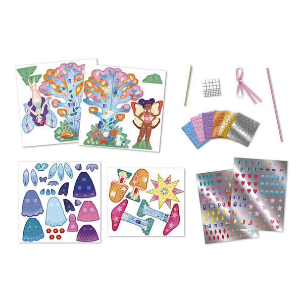 Zestaw kreatywny 11 dekoracji Wróżki Magic Fairies, dla dzieci, 5 lat+, Janod