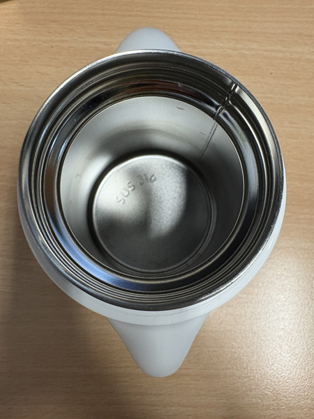 Butelka - kubek niekapek stalowa ze słomką 250 ml old pink, Beaba