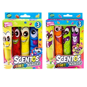 Pachnące Markery - Śmieszne Minki, zestaw 3 szt., 3 lata+, Scentos