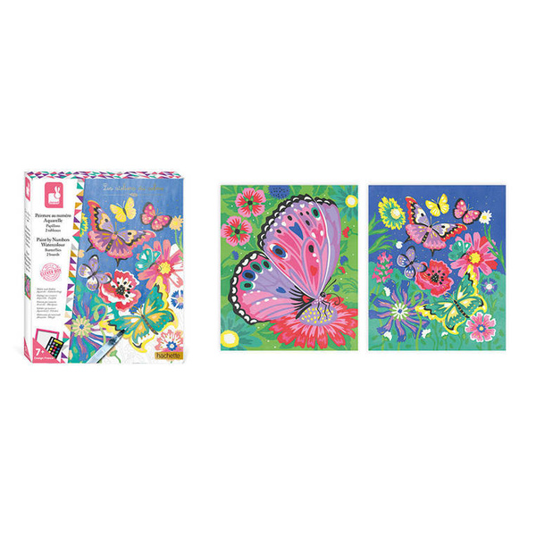Zestaw kreatywny Malowanie po numerach Motyle 7+, Janod