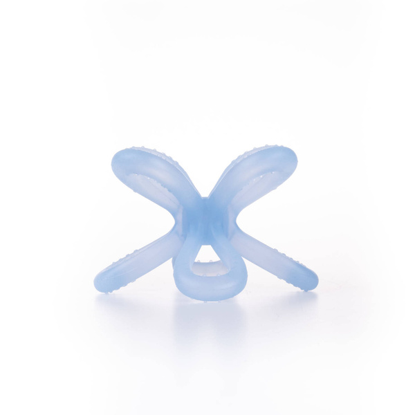 Gryzak silikonowy Uspokajający Kwiatek niebieski, Giligums