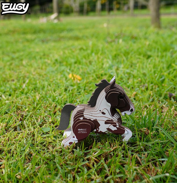 Układanka Puzzle 3D Koń - zestaw kreatywny dla dzieci 6+, Eugy