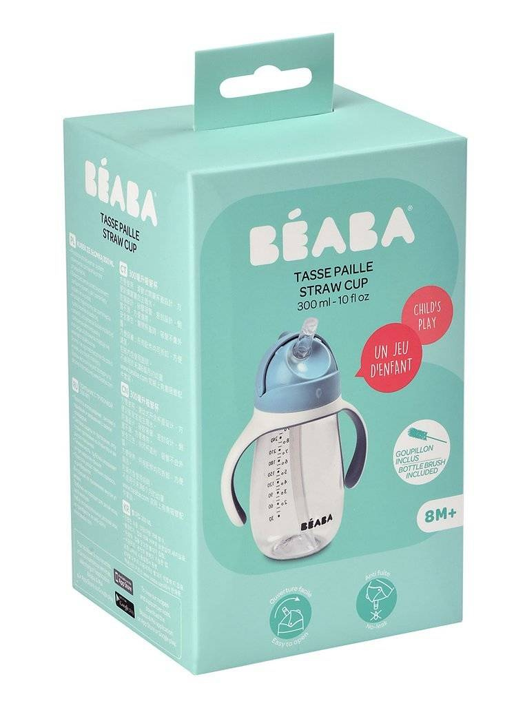 Butelka niekapek Beaba Windy Blue 300 ml ze słomką