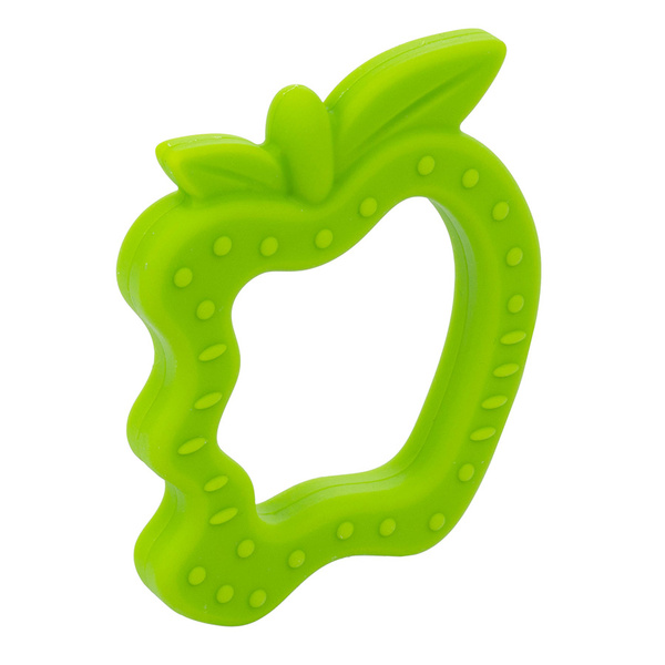 Silikonowy Gryzak Jabłuszko z masującymi wypustkami 3 m+, Giligums