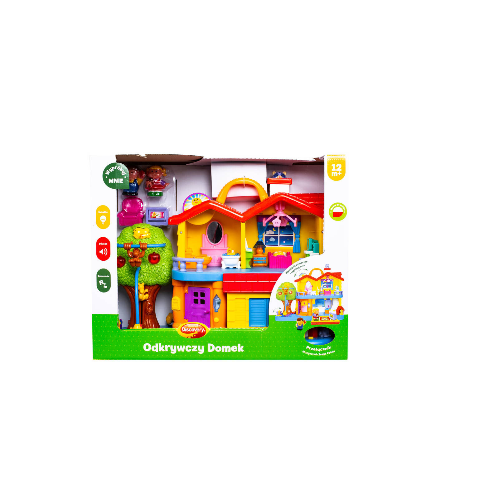 Kolorowy Odkrywczy Domek edukacyjny Dumel Discovery 12m+