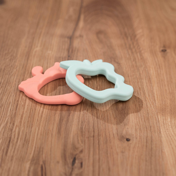 Silikonowe Gryzaki Owoce 2-pak, Giligums