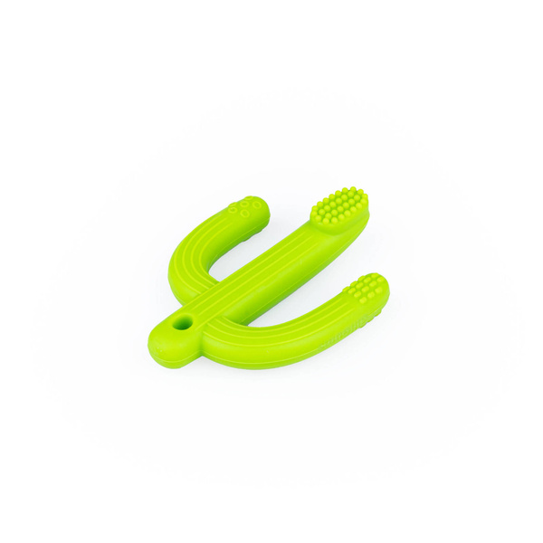 Silikonowy gryzak na ząbkowanie Kaktus zielony dla dzieci 3 m+, Giligums