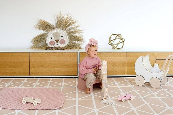 Mata do zabawy z bawełny organicznej w kształcie liścia Leaf Mat Sea Shell, Toddlekind