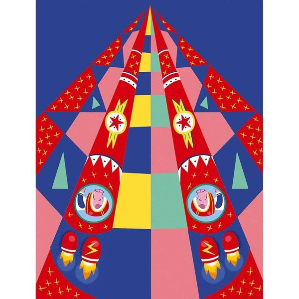 Zestaw kreatywny Papierowe samoloty z wyrzutnią 6+, Janod