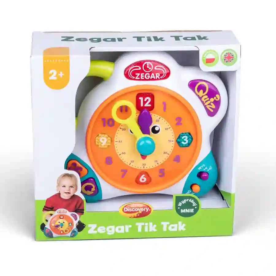 Zegar Tik-Tak interaktywny Dumel Discovery dla dzieci 2+ zabawka edukacyjna