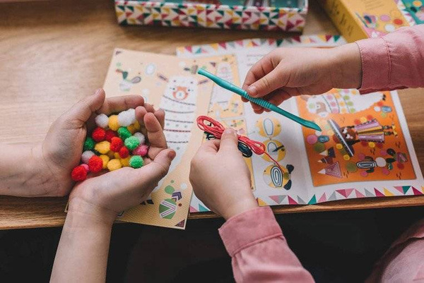 Zestaw artystyczny Pompony Lamy 4+, Janod