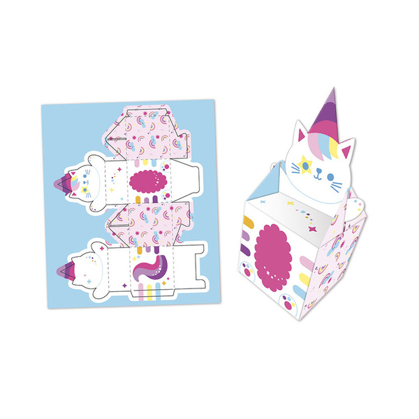 Zestaw kreatywny do tworzenia pudełeczek z papieru Kawaii, dla dzieci, 7 lat+, Janod