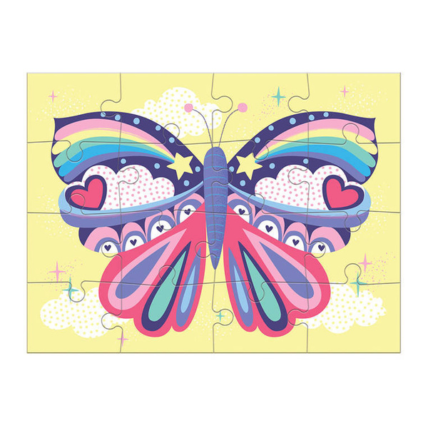 Puzzle progresywne Magia jednorożców 16, 20, 24 i 28 elementów 3+, Mudpuppy