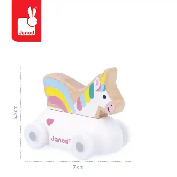 Pojazd Jednorożec Zaczarowane królestwo Cross Roads dla dzieci, 12m+, Janod