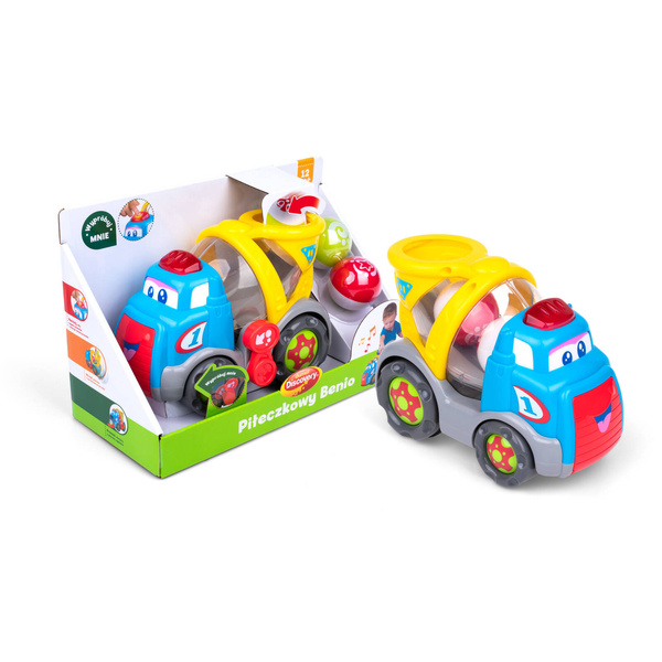 Piłeczkowy Benio betoniarka - śpiewający pojazd dla dzieci 12m+, Dumel