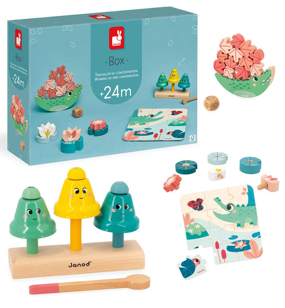 Zestaw zabawek edukacyjnych Box 24 m-cy, Janod
