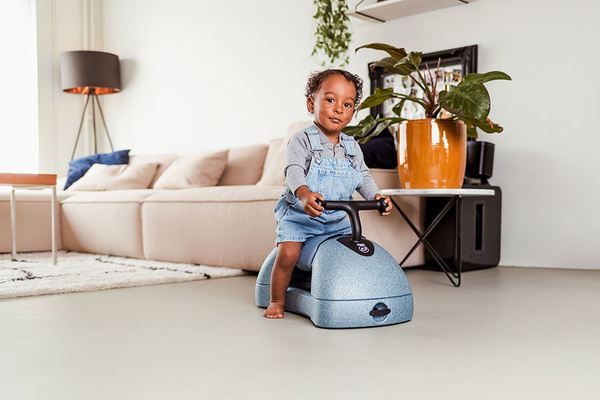 Scoot and Ride My First 3w1 pchacz, jeździk i deska na kółkach dla dzieci 6 m+, kolor: Steel