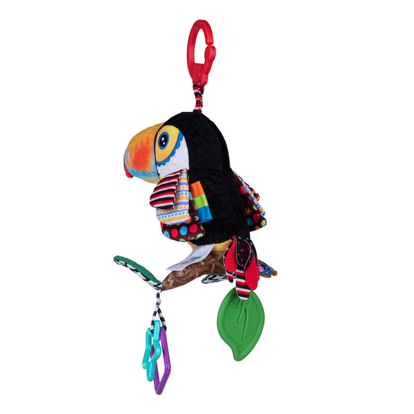 Zawieszka do wózka łóżeczka z gryzakiem Tukan Iwo 0 m+, Balibazoo