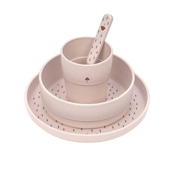 Komplet naczyń dla dzieci Little Forest Zajączek, Lassig