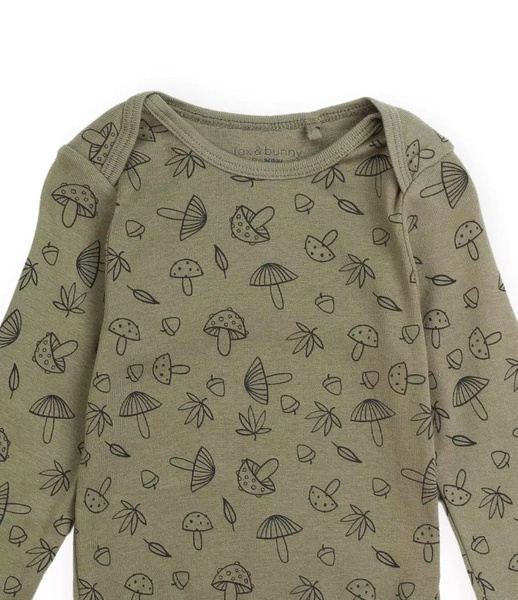 Sinsay Body chłopięce z leśnym wzorem, z długim rękawem