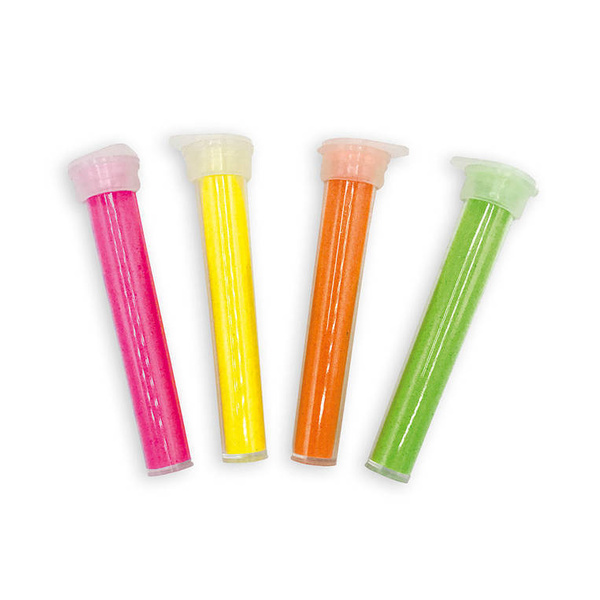 Zestaw kreatywny Fluorescencyjny piasek Motyle 6+, Janod