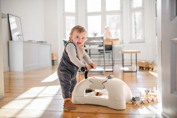 Scoot and Ride My First 3w1 pchacz, jeździk i deska na kółkach dla dzieci 6 m+, kolor: Sand