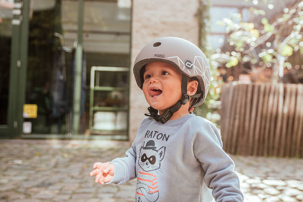 Scoot and Ride HK1 Lifestyle 2w1 jeździk i hulajnoga dla dzieci 1-5 lat, kolor: Brown Lines