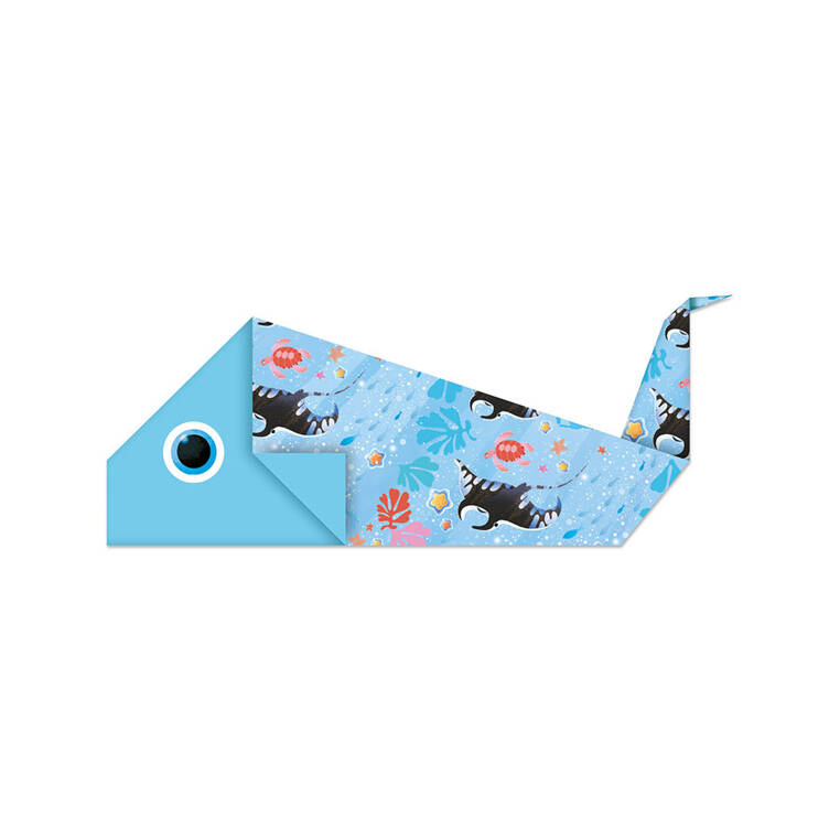 Kreatywny zestaw origami Magiczny ocean Janod - edukacyjna zabawka