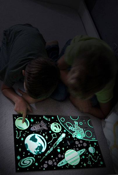 Puzzle świecące w ciemności Kosmos 100 elementów 5+, Mudpuppy