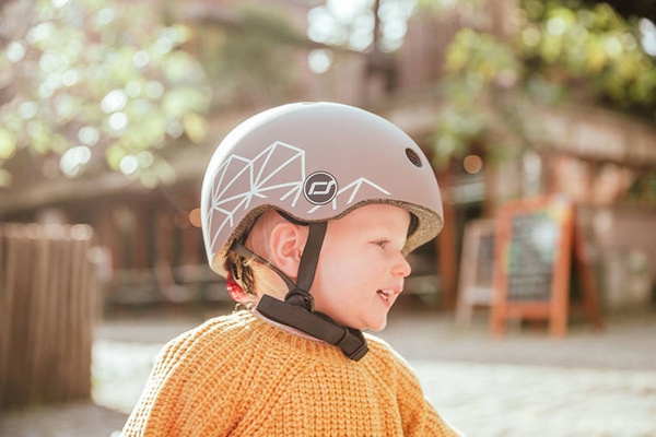 Scoot and Ride HK1 Lifestyle 2w1 jeździk i hulajnoga dla dzieci 1-5 lat, kolor: Brown Lines