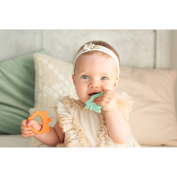 Silikonowe Gryzaki Owoce 2-pak, Giligums