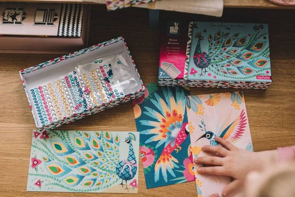 Zestaw artystyczny Czarodziejskie cyrkonie Piękne ptaki 7+, Janod