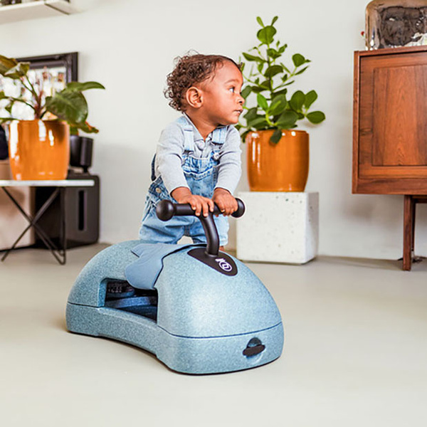 Scoot and Ride My First 3w1 pchacz, jeździk i deska na kółkach dla dzieci 6 m+, kolor: Steel