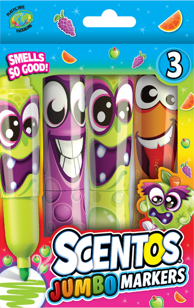 Pachnące Markery - Śmieszne Minki, zestaw 3 szt., 3 lata+, Scentos