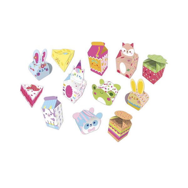 Zestaw kreatywny do tworzenia pudełeczek z papieru Kawaii, dla dzieci, 7 lat+, Janod