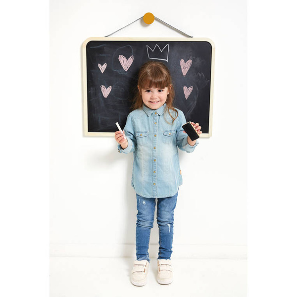 Dwustronna tablica ścienna z akcesoriami 3+, Janod