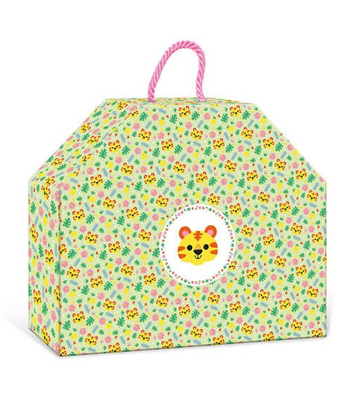 Zestaw kreatywny do tworzenia biżuterii z drewna Sekretna dżungla 4+, Janod