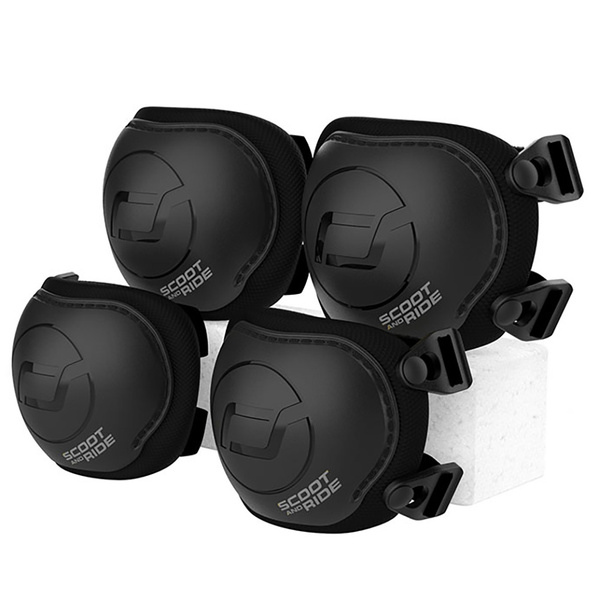 Zestaw: Scoot and Ride HK1 2w1 jeździk i hulajnoga dla dzieci 1-5 lat, kolor: Olive + kask rozm. XXS-S i ochraniacze XXS