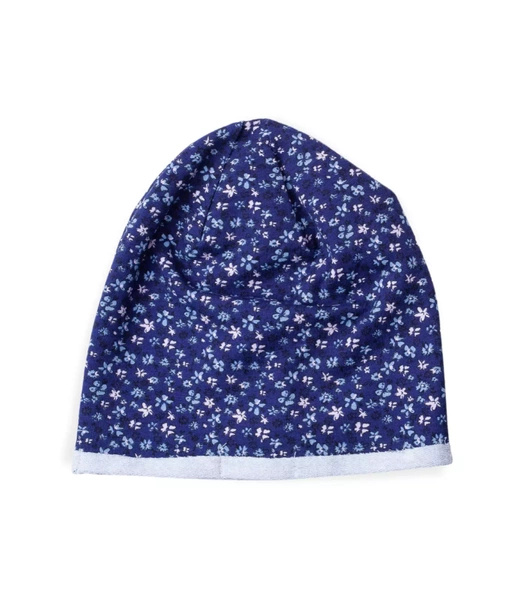 Sinsay Czapka i komin, dziewczęce, z nadrukiem w drobne kwiatki