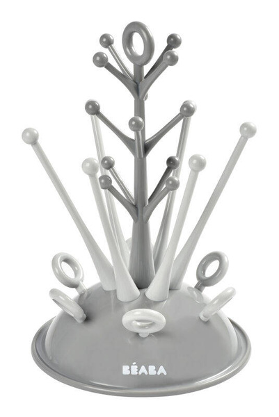 zestaw prezentowy dla noworodka (suszarka i szczotka do butelek, śliniak, pojemniki na mleko), Beaba