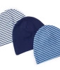 Sinsay Czapka chłopięca 3-pak w paski oraz gładka