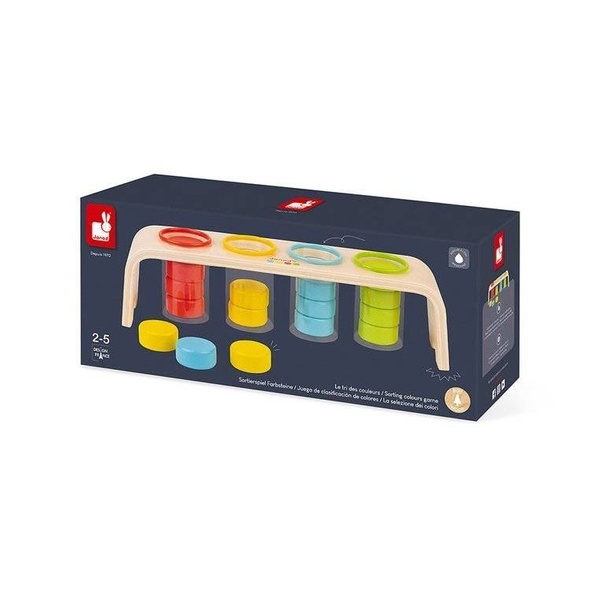 Drewniana układanka Sortowanie kolorów Essentiel, Janod