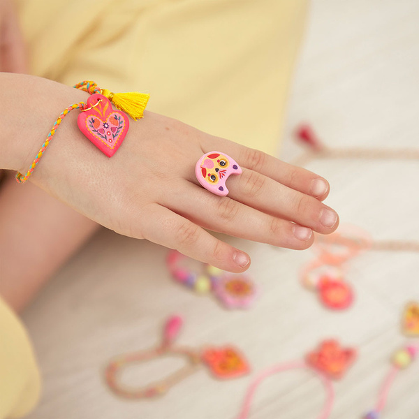 Zestaw kreatywny do tworzenia biżuterii dla przyjaciółek Klejnoty przyjaźni, dla dzieci, 8+, Janod