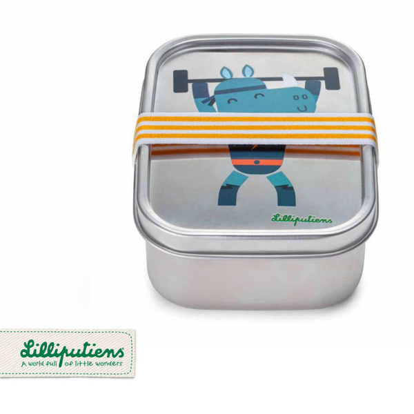 Lunchbox ze stali nierdzewnej Super Nosorożec Marius, Lilliputiens