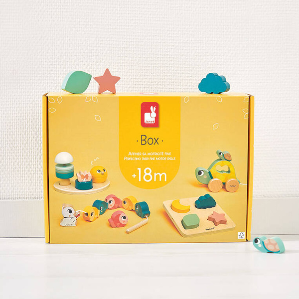 Zestaw zabawek edukacyjnych Box 18 m-cy, Janod